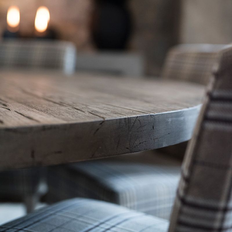 Paris Pebbles Grey Spisebord Rundt - Artwood