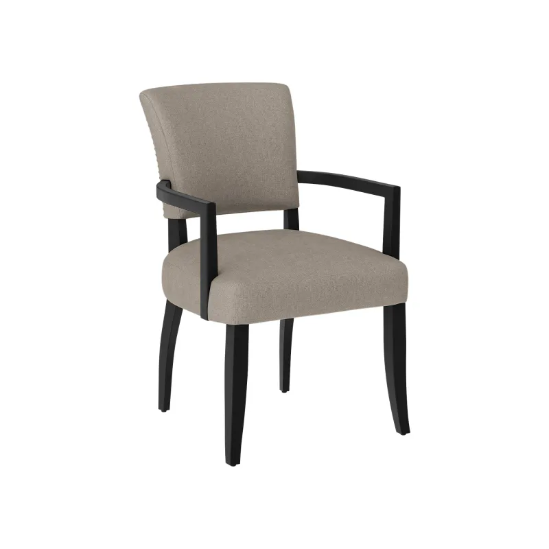 Maggie spisestol med armlener og svarte bein | Artwood