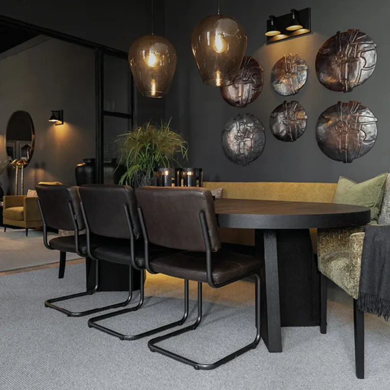 Trent uttrekkbart spisebord svart | Artwood