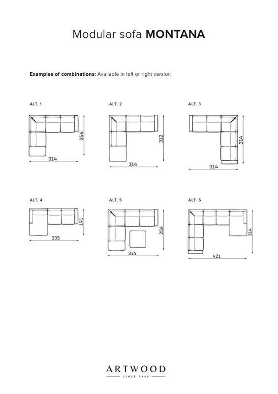 Montana midtmodul 1-seter | Artwood
