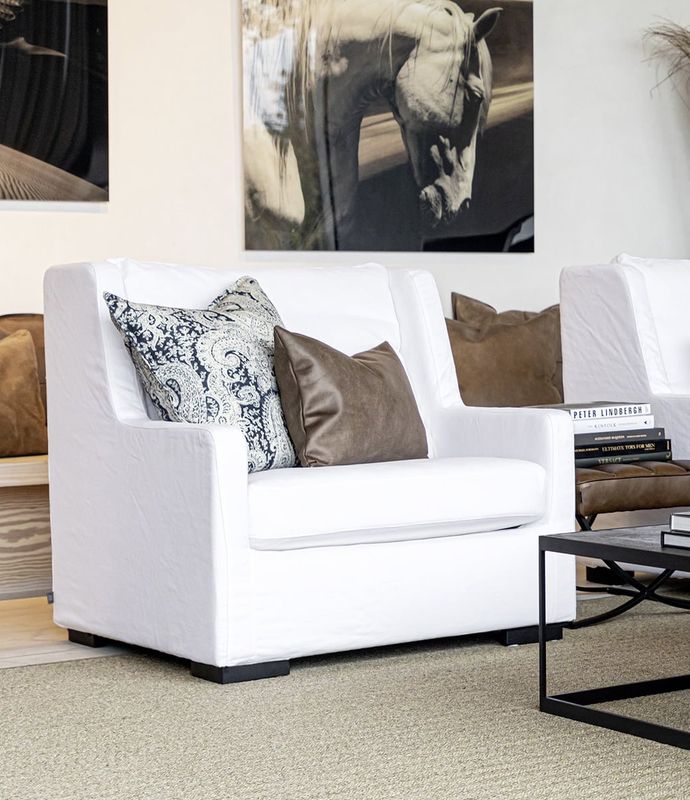 Dover Colonella White Lenestol - Artwood