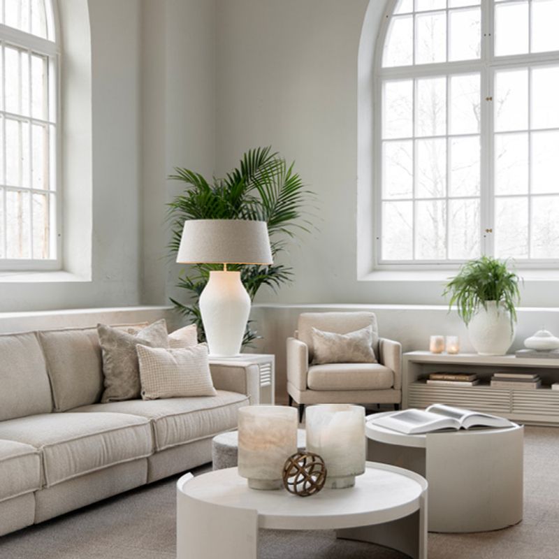 Oakland Ivory Mist Ø80 Sofabord - Artwood