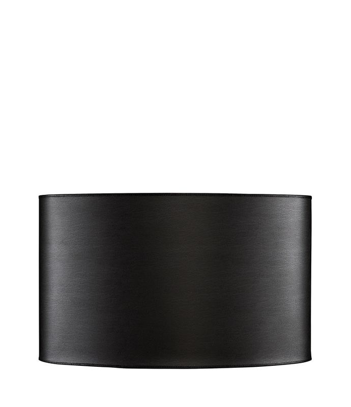 Leather Ebony Oval Lampeskjerm - Artwood