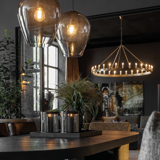 Hovedbilde Crown taklampe Old Brass | ...