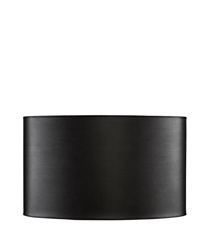 Oval Leather Ebony lampeskjerm | Artwood