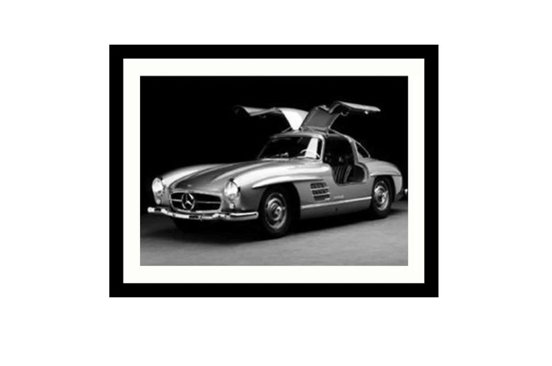Mercedes-Benz gullwing – bilde med ramme 70x90 cm | Home Factory