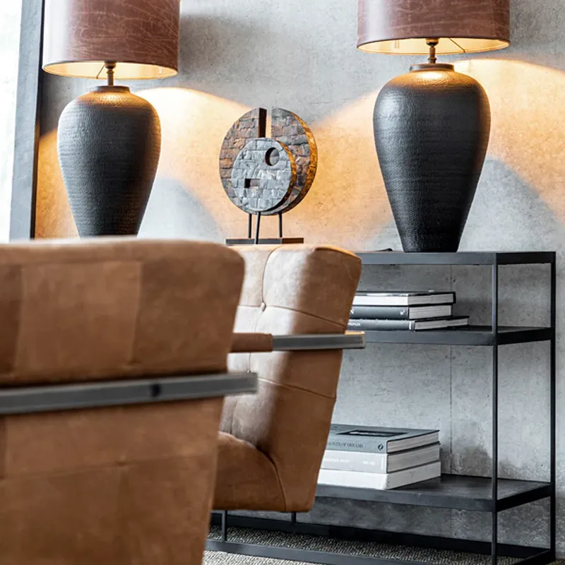 Jed spisestol med armlener i skinn | Artwood