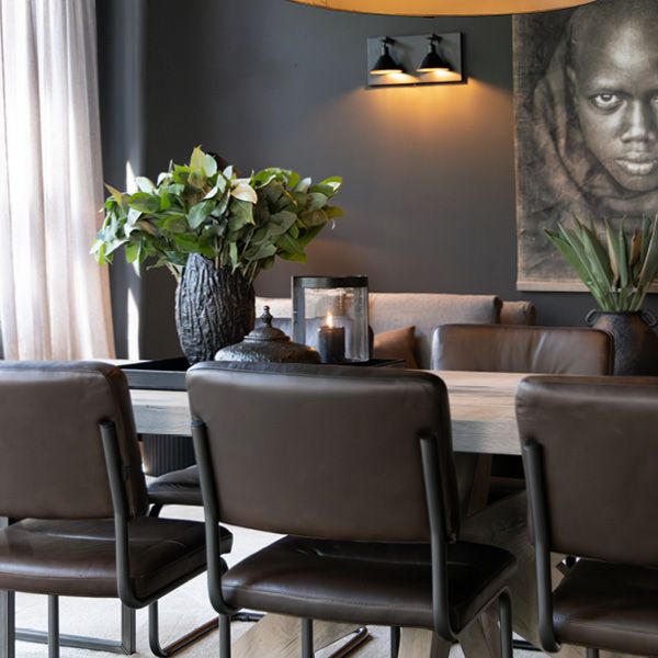 Fiora Antikk Svart/Bronse Vase - Artwood