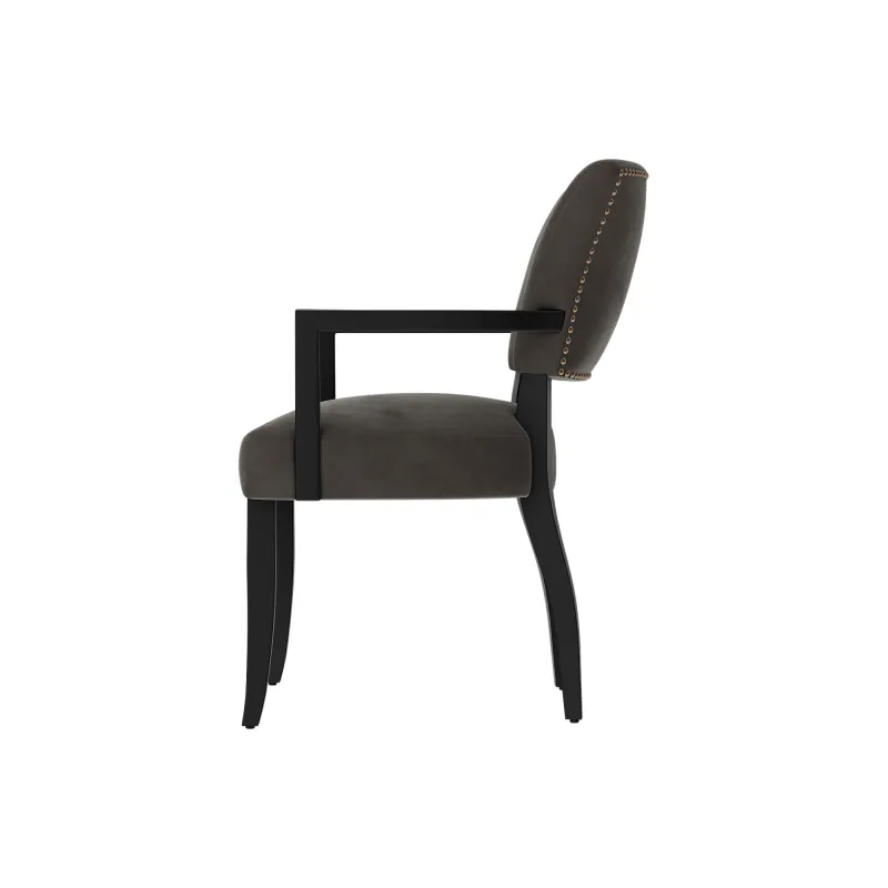 Maggie spisestol med armlener og svarte bein | Artwood