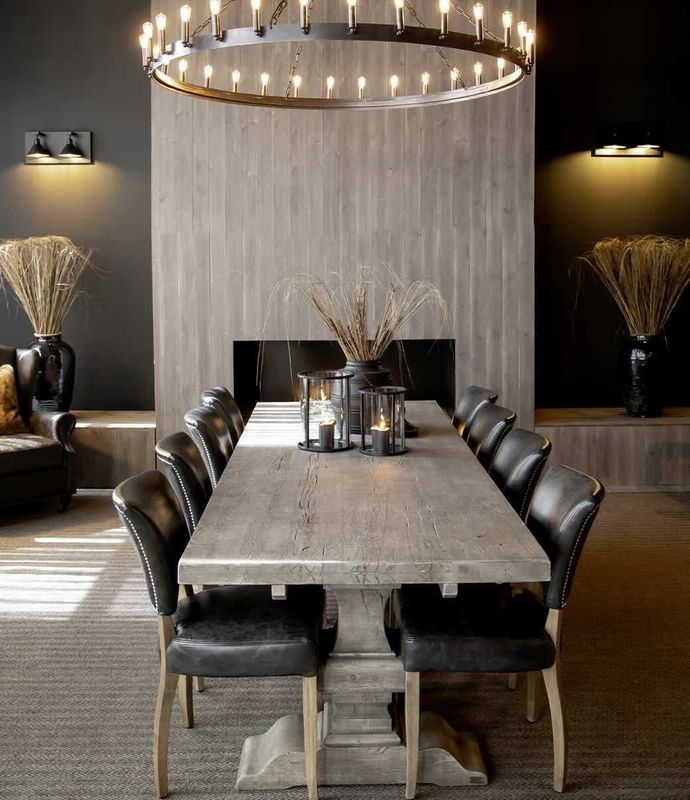 Paris Pebbles Grey (med ilegg) Spisebord - Artwood