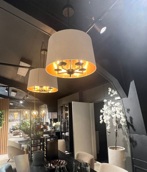 OUTLETVARE! Aruba Sand 60cm Kobber Innmat Taklampe - Home Factory
