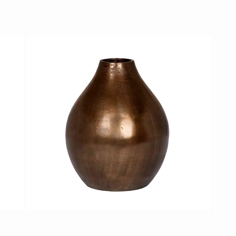Blomstervase bronse bred | Home Factory