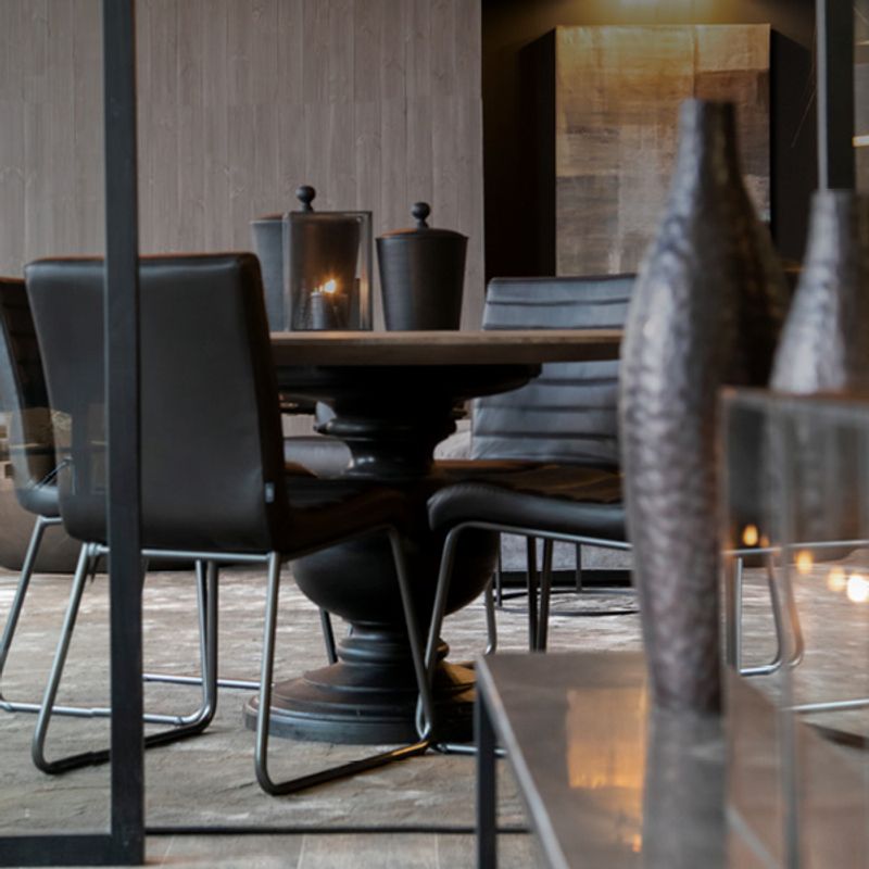 Sabina Easy Matt Svart Taupe Spisestol - Artwood