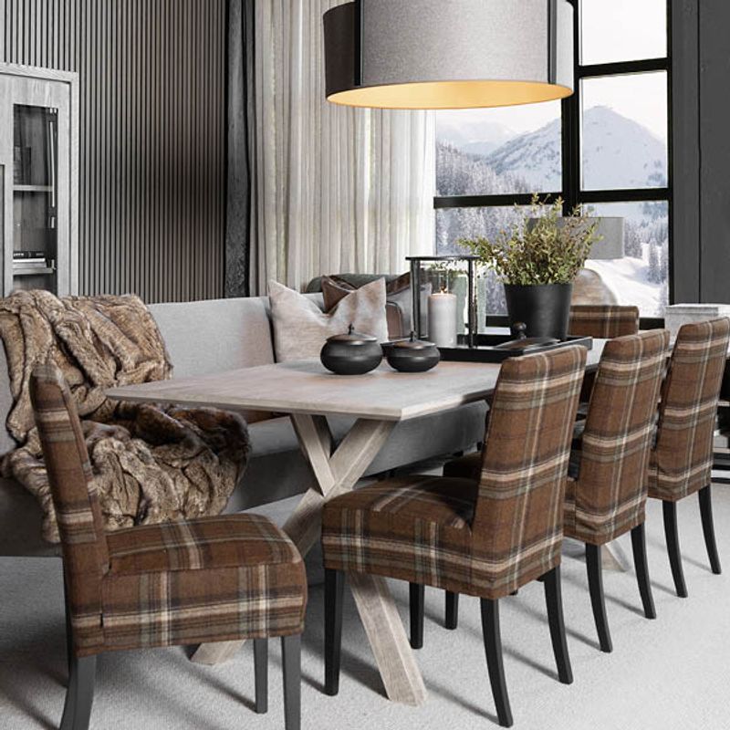 Tree Eik Pebbles Grey Spisebord - Artwood