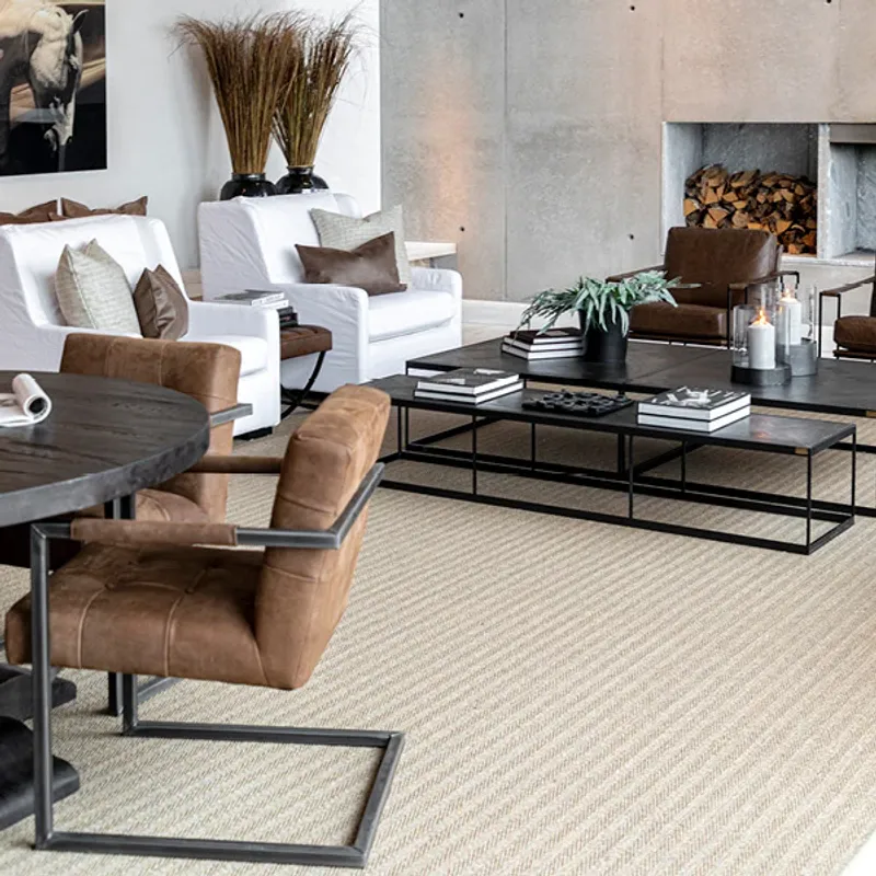 Jed spisestol med armlener i skinn | Artwood