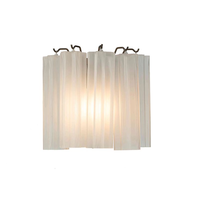 Marbella Frost White Vegglampe - Home Factory