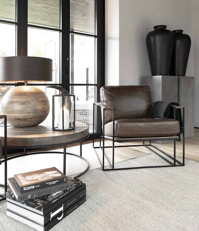 Bellagio Chocolate Brown Lenestol - Artwood