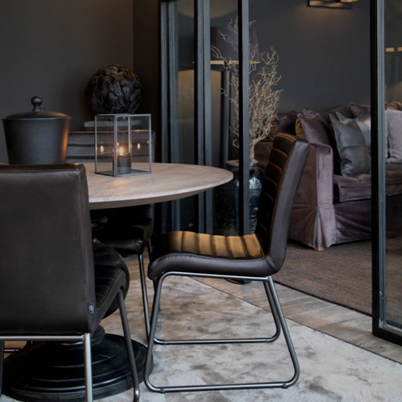 Sabina Easy Matt Svart Taupe Spisestol - Artwood