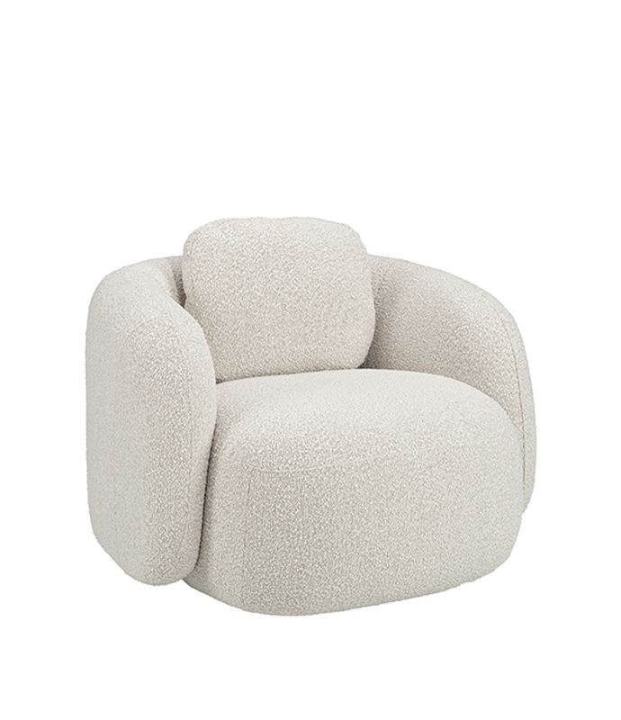 Dixon Bouclé Cream Armlene Venstre 1-Sits - Artwood