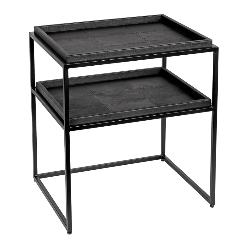 Sidebord 56x45 svart ramme | Home Factory
