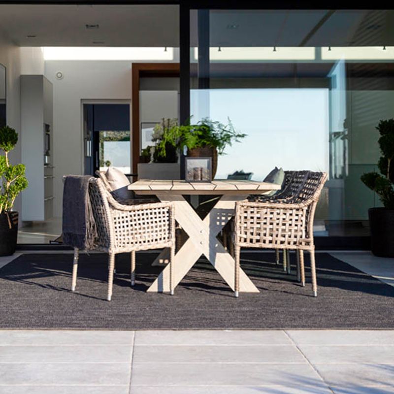 Cross Charcoal Spisebord - Artwood