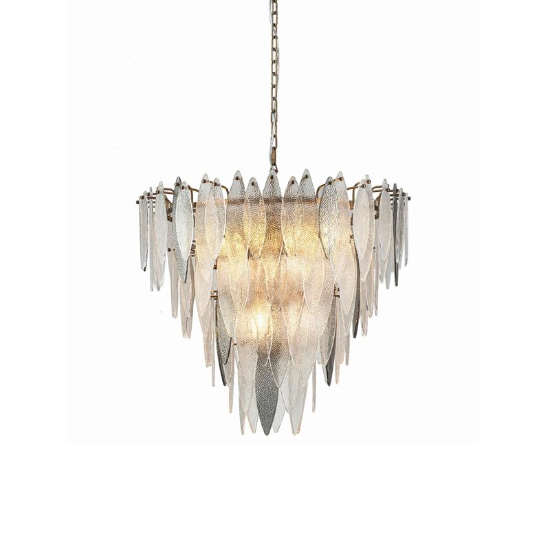 Witney 80cm Transparent/Smok Glass Taklampe - Home Factory