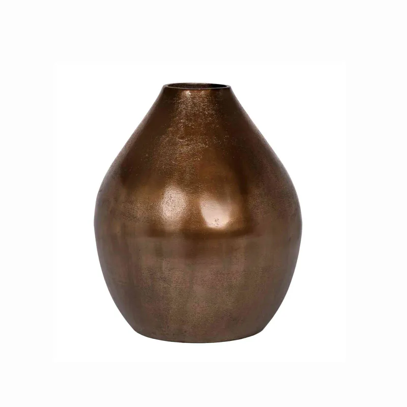 Blomstervase bronse bred | Home Factory